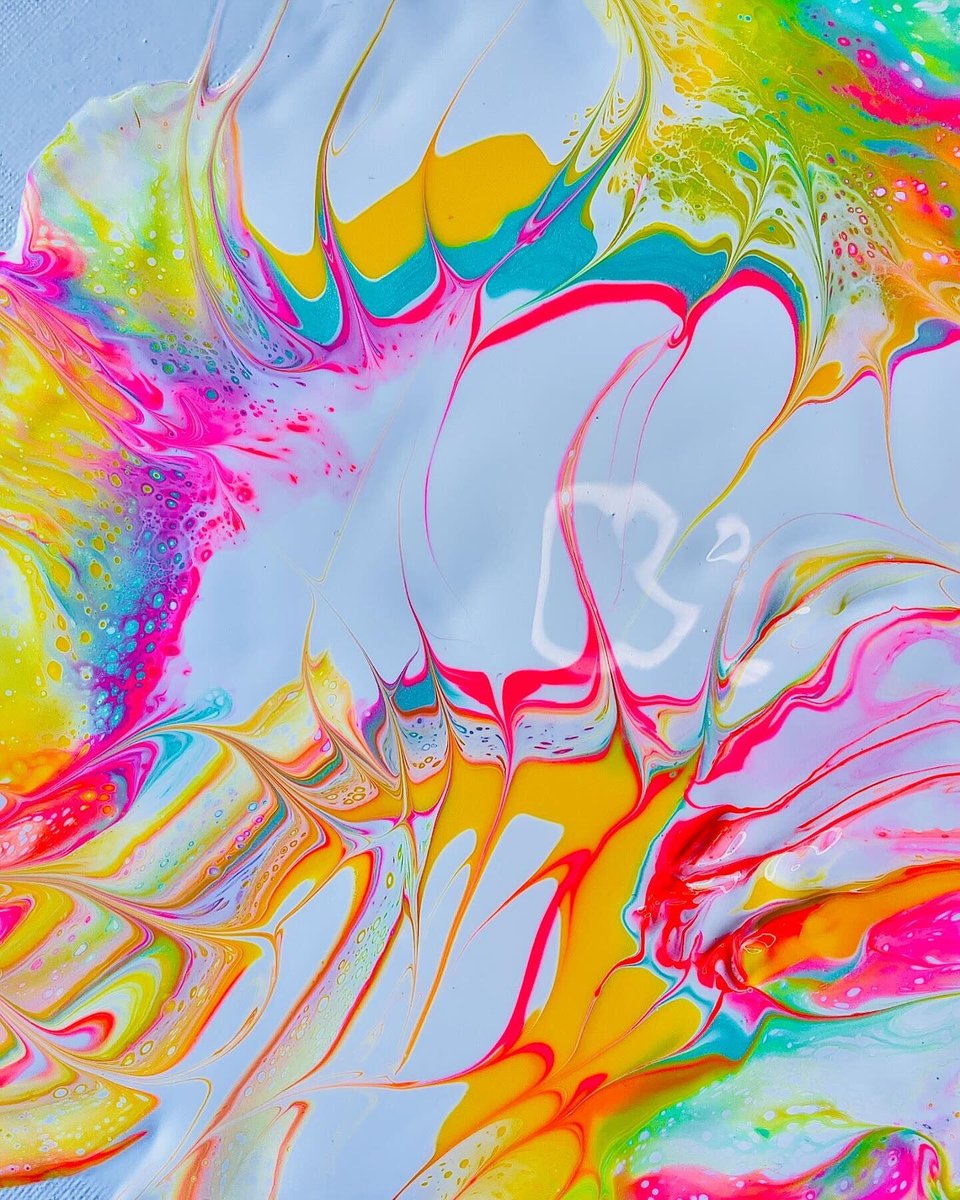 Fluid art painting