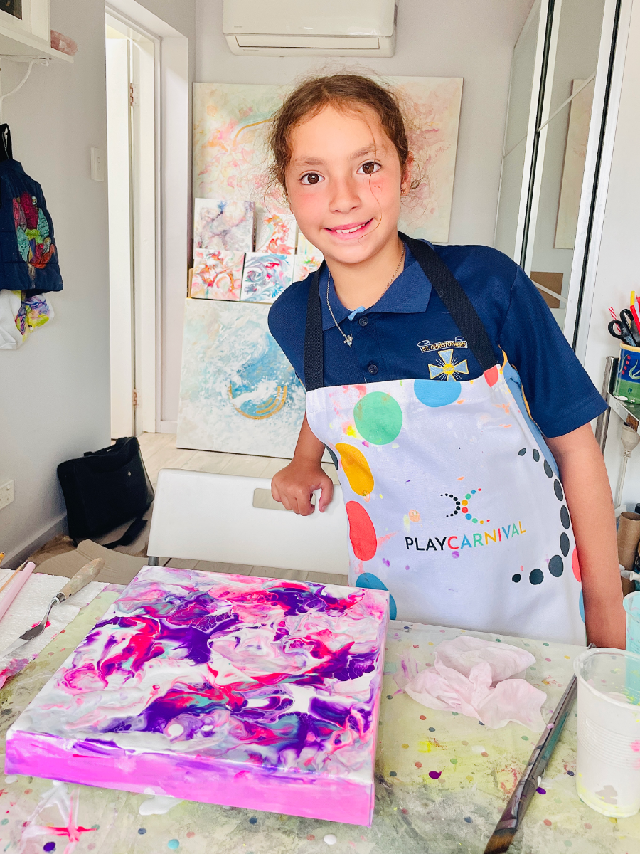 Fluid Art Pouring Workshops Kids South Sydney Studio