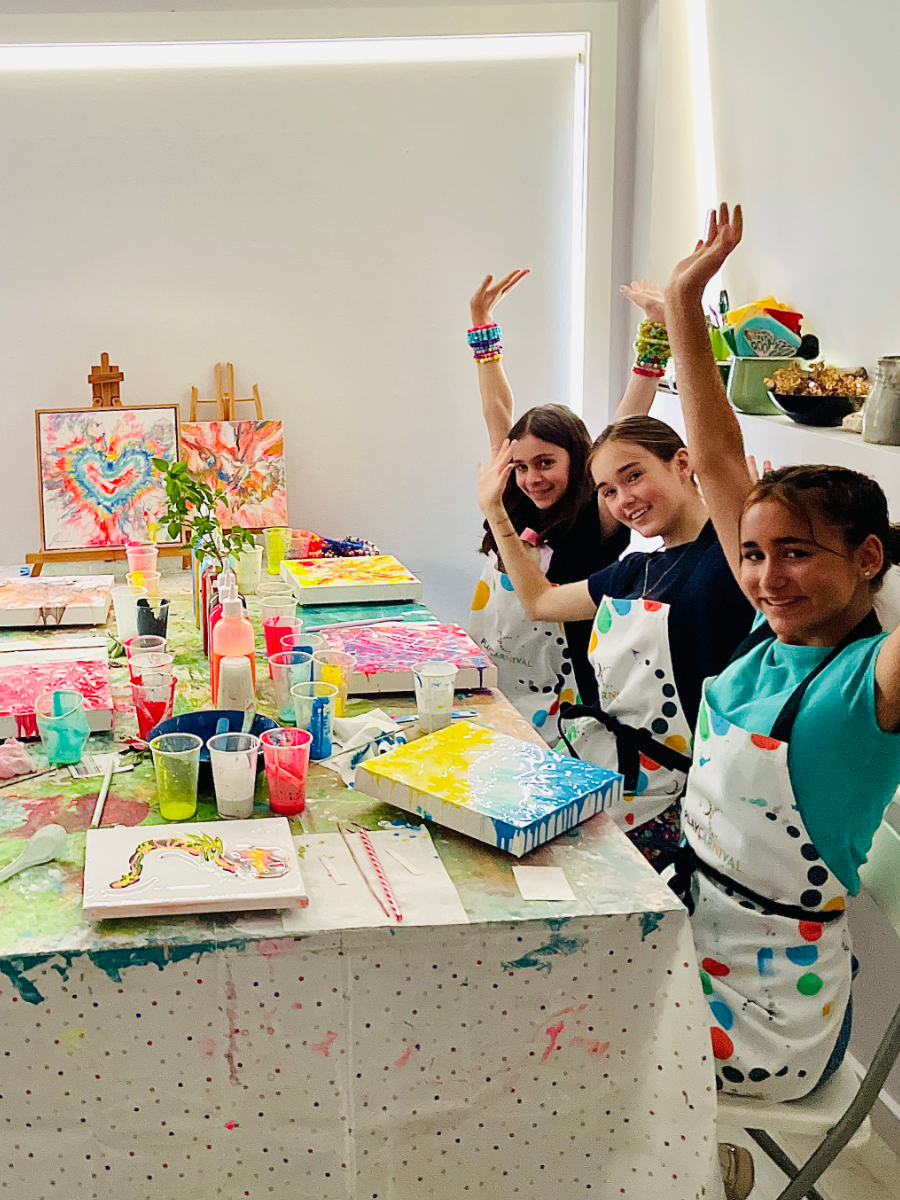 Fluid Art Pouring Workshops for Kids South Sydney Studio