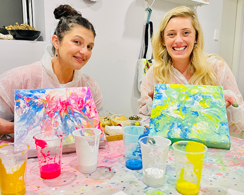 Fluid Art Pouring Workshop for Adults